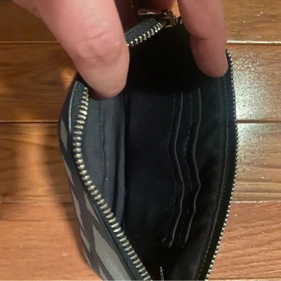 NWOT Coach Abstract Leather Wristlet Zip Pouch - Picture 3 of 7